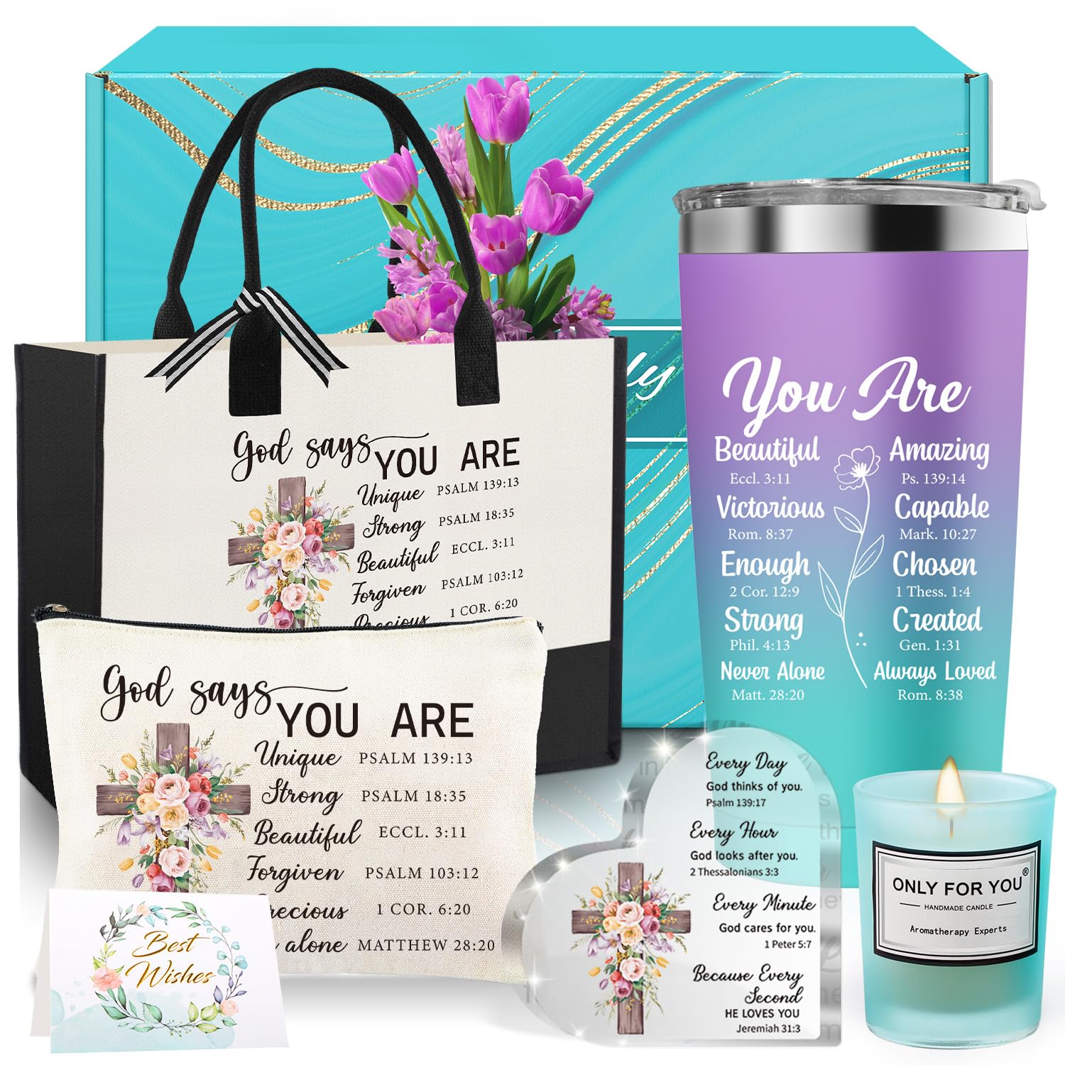 Canvas tote bag 17x13x6.7 inches with interior zip pouch