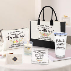 Canvas tote bag for retirement gift