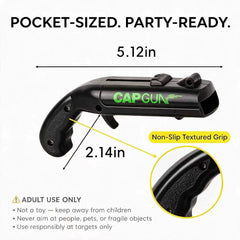 Cap Gun Bottle Opener red color close-up