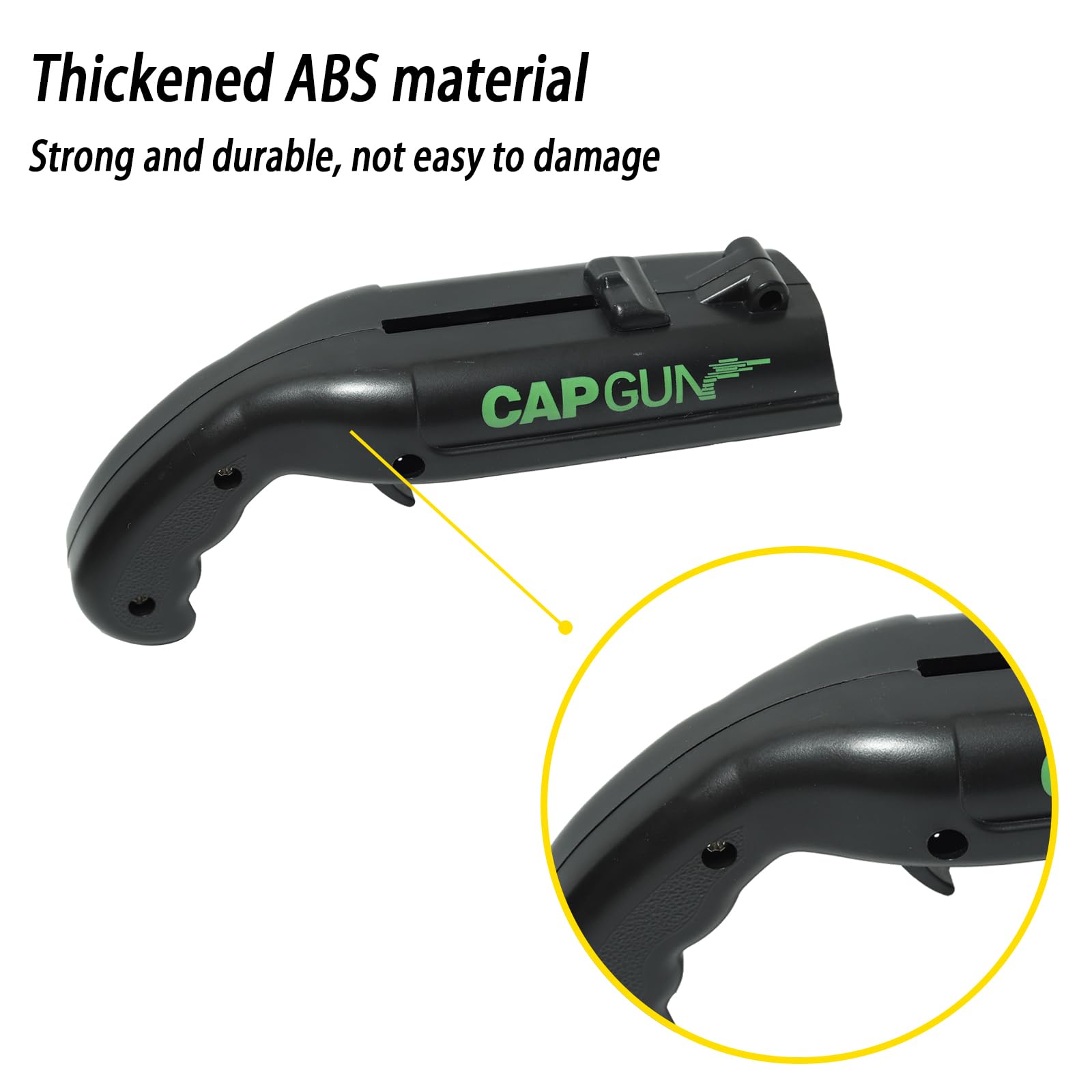 Cap Gun Bottle Opener stainless steel mouth detail