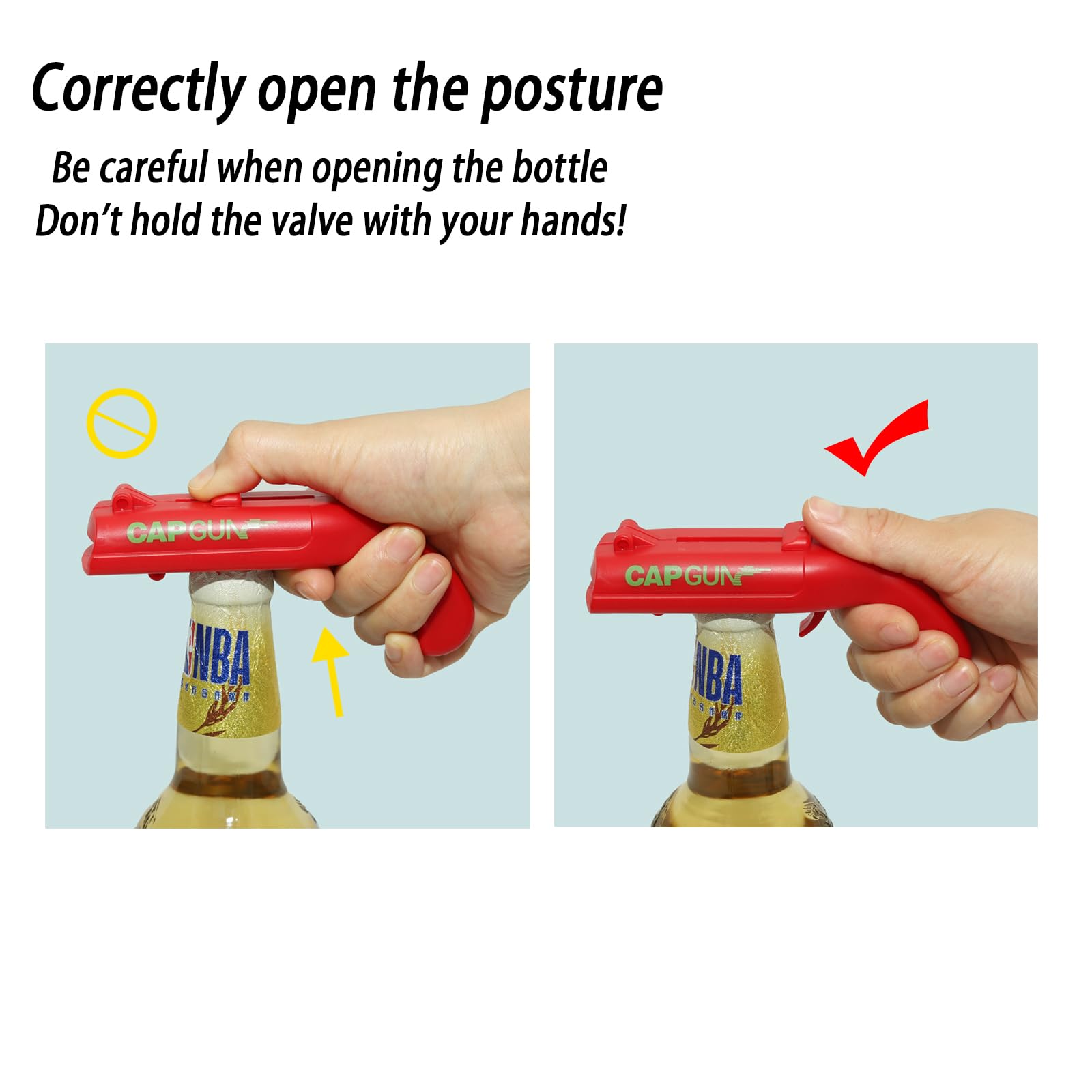 Cap Gun Bottle Opener grey color variant