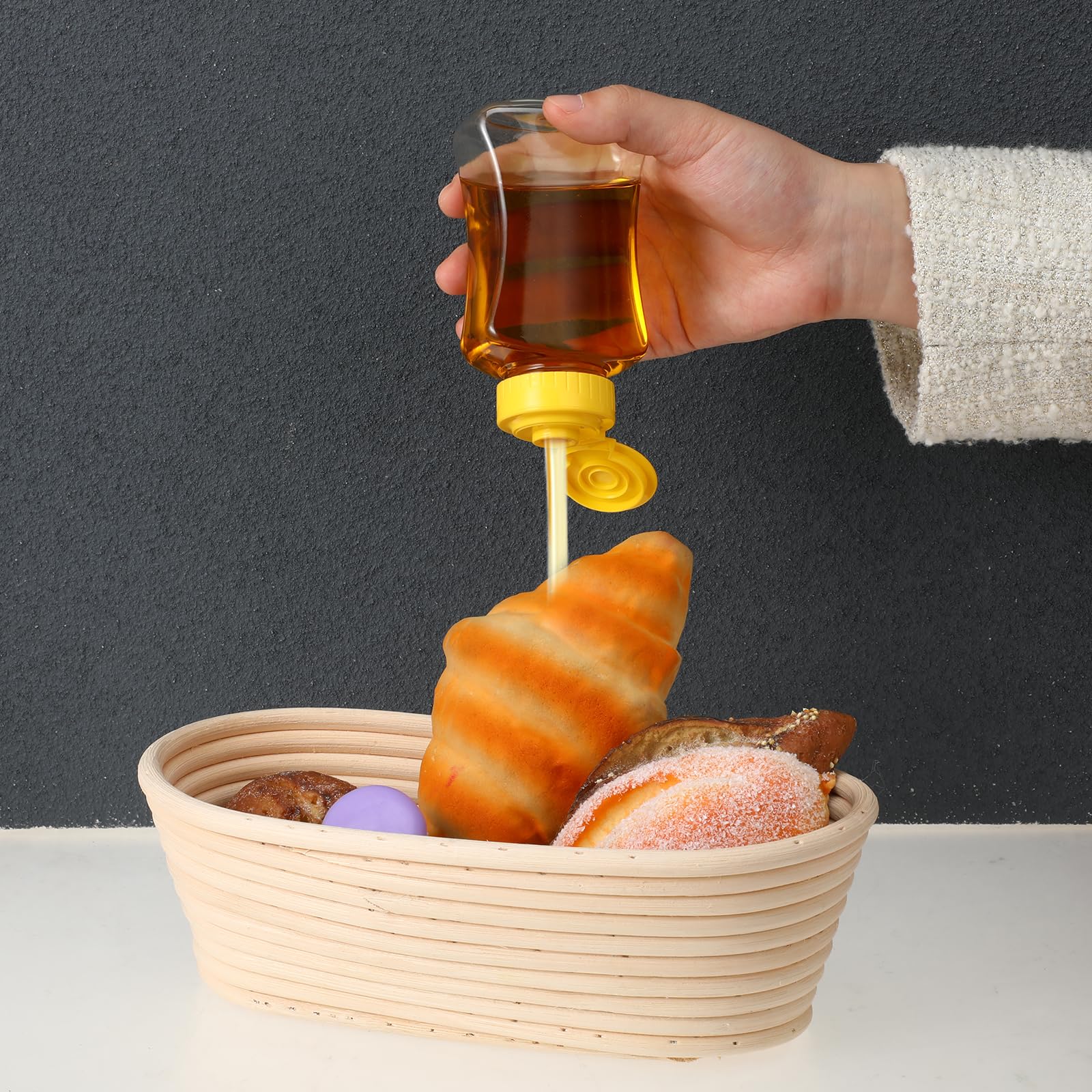 Gift-ready two pack honey squeeze bottles