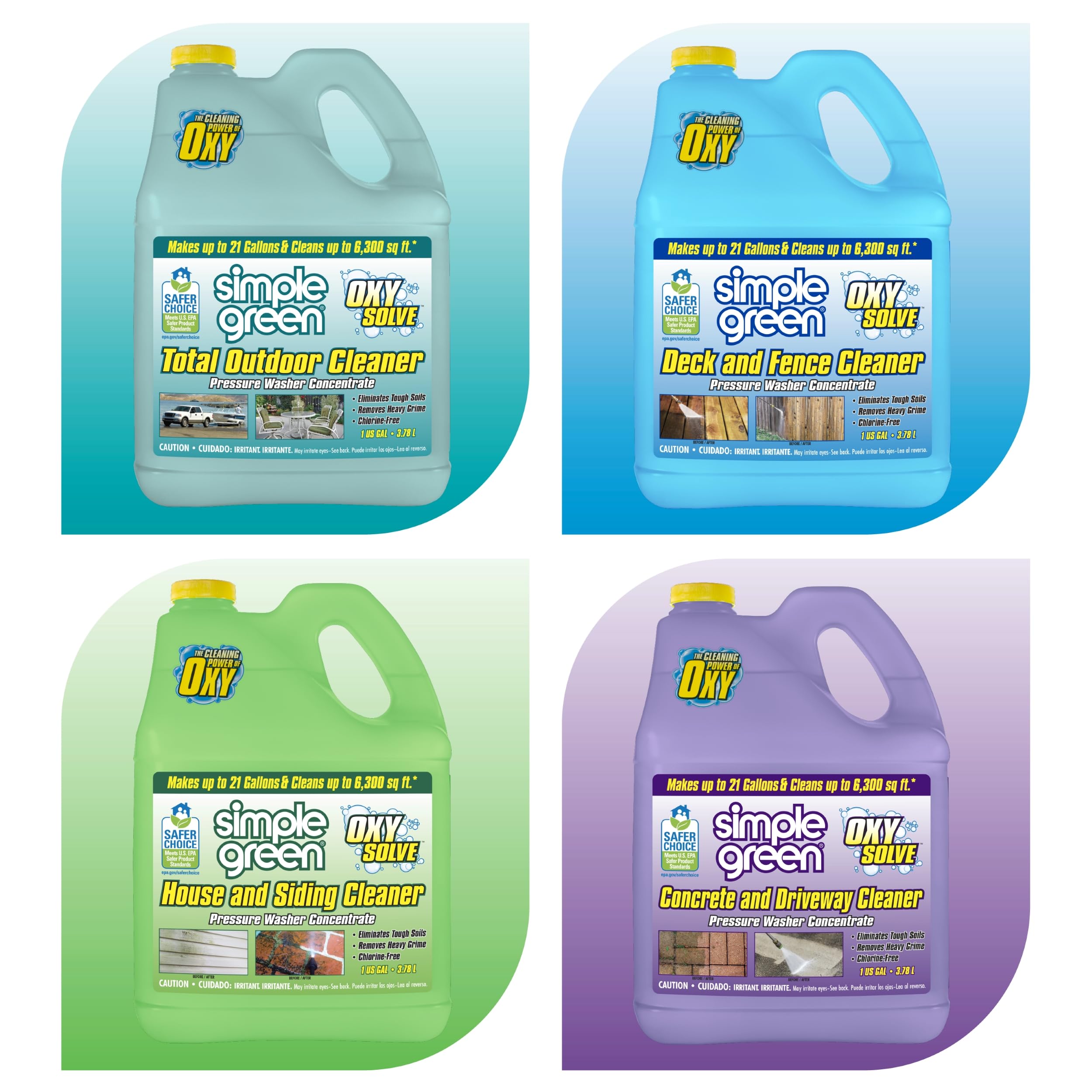 Oxy Solve exterior pressure washer cleaner for home