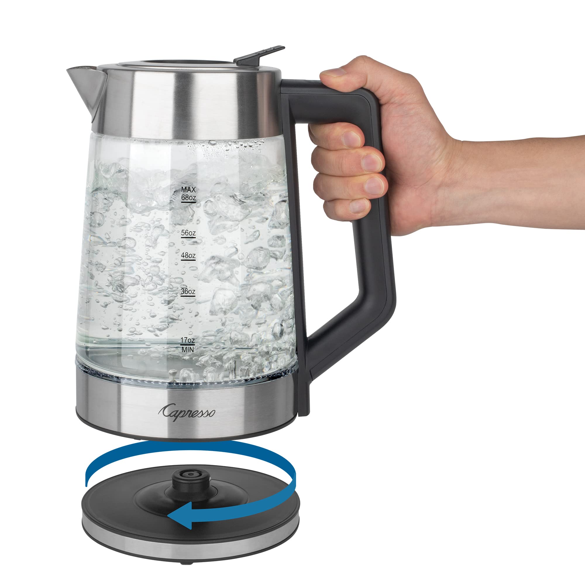 Capresso H2O Glass Select tea and pour-over coffee