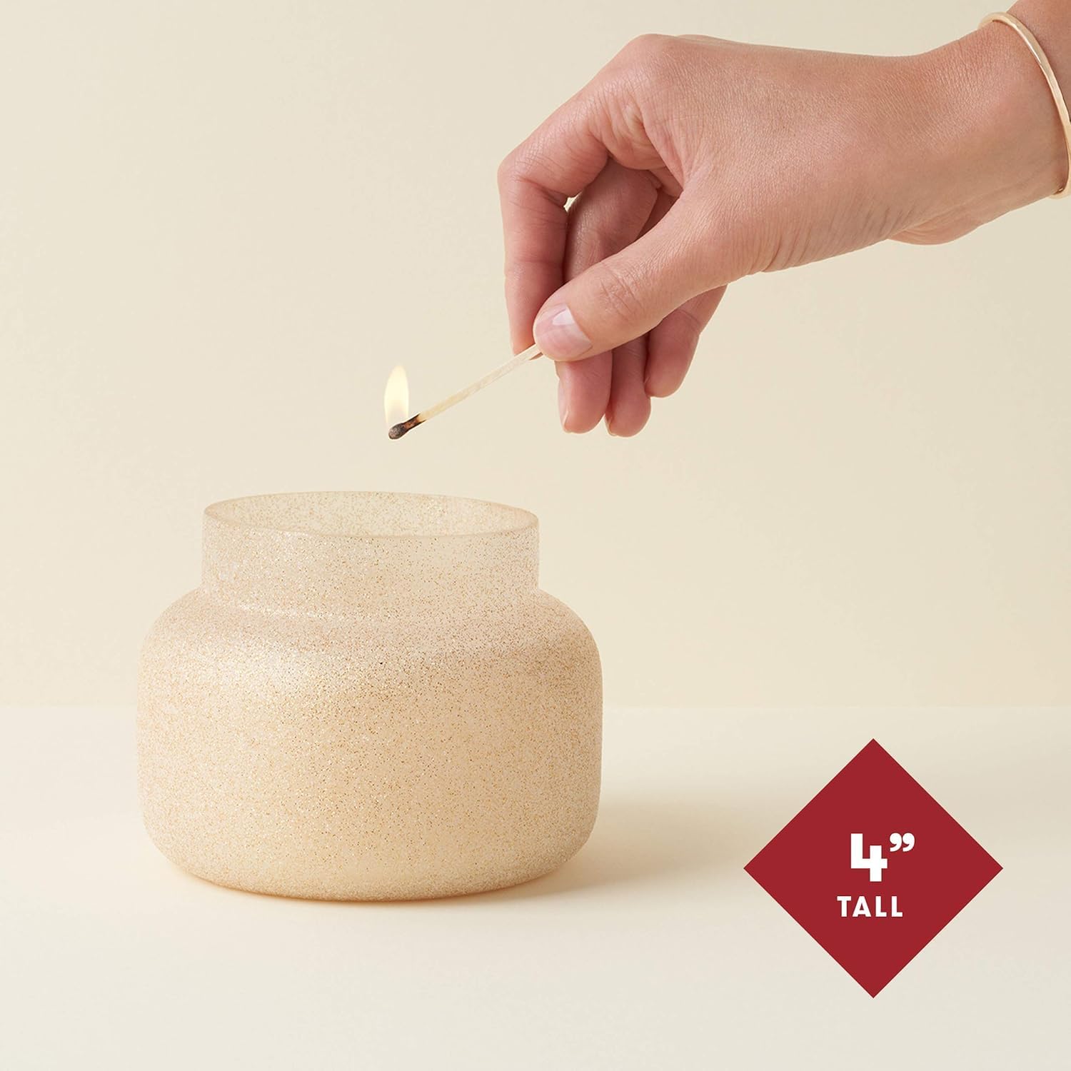 Glam Jar Candle holiday glitter décor