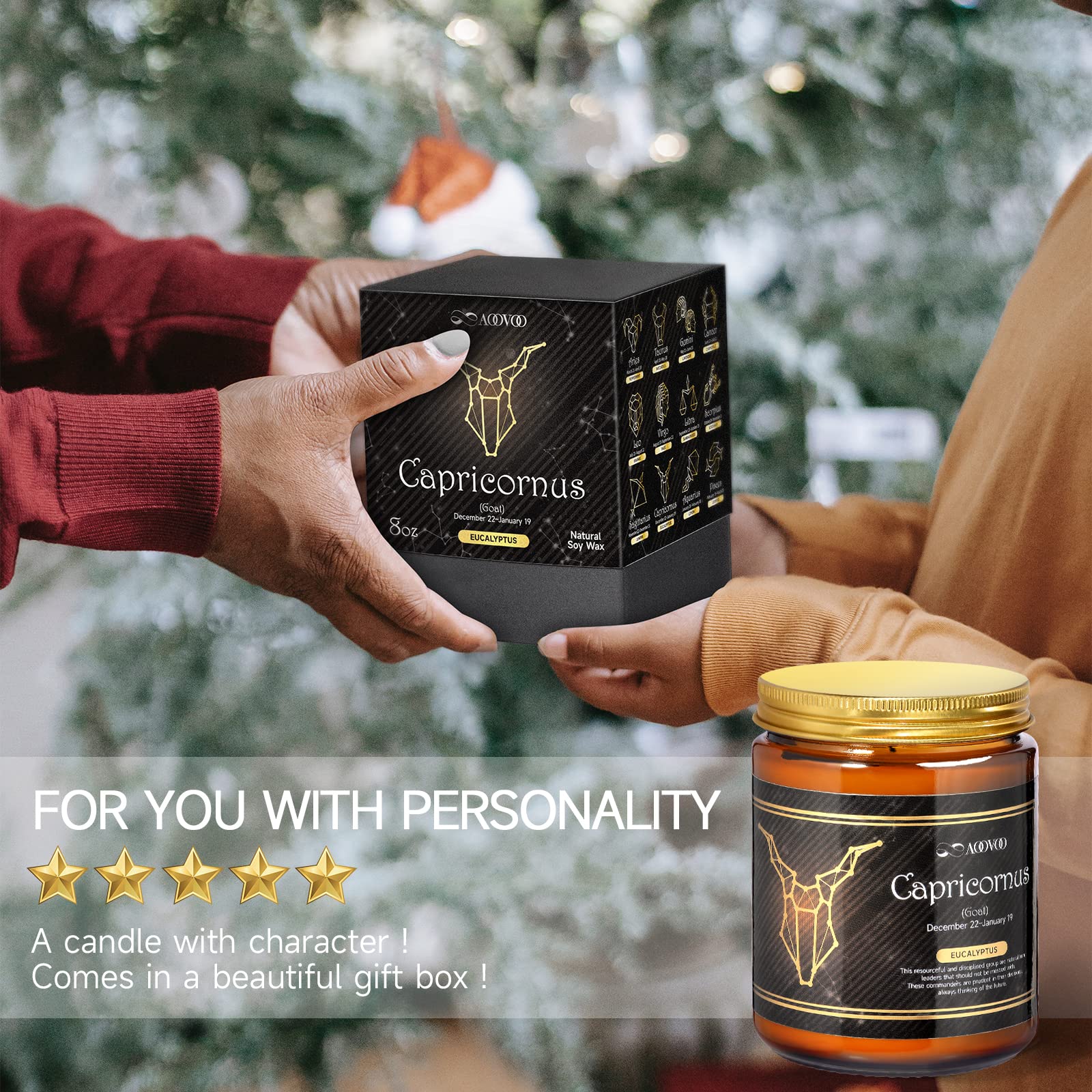 Capricorn gifts for women astrology candle