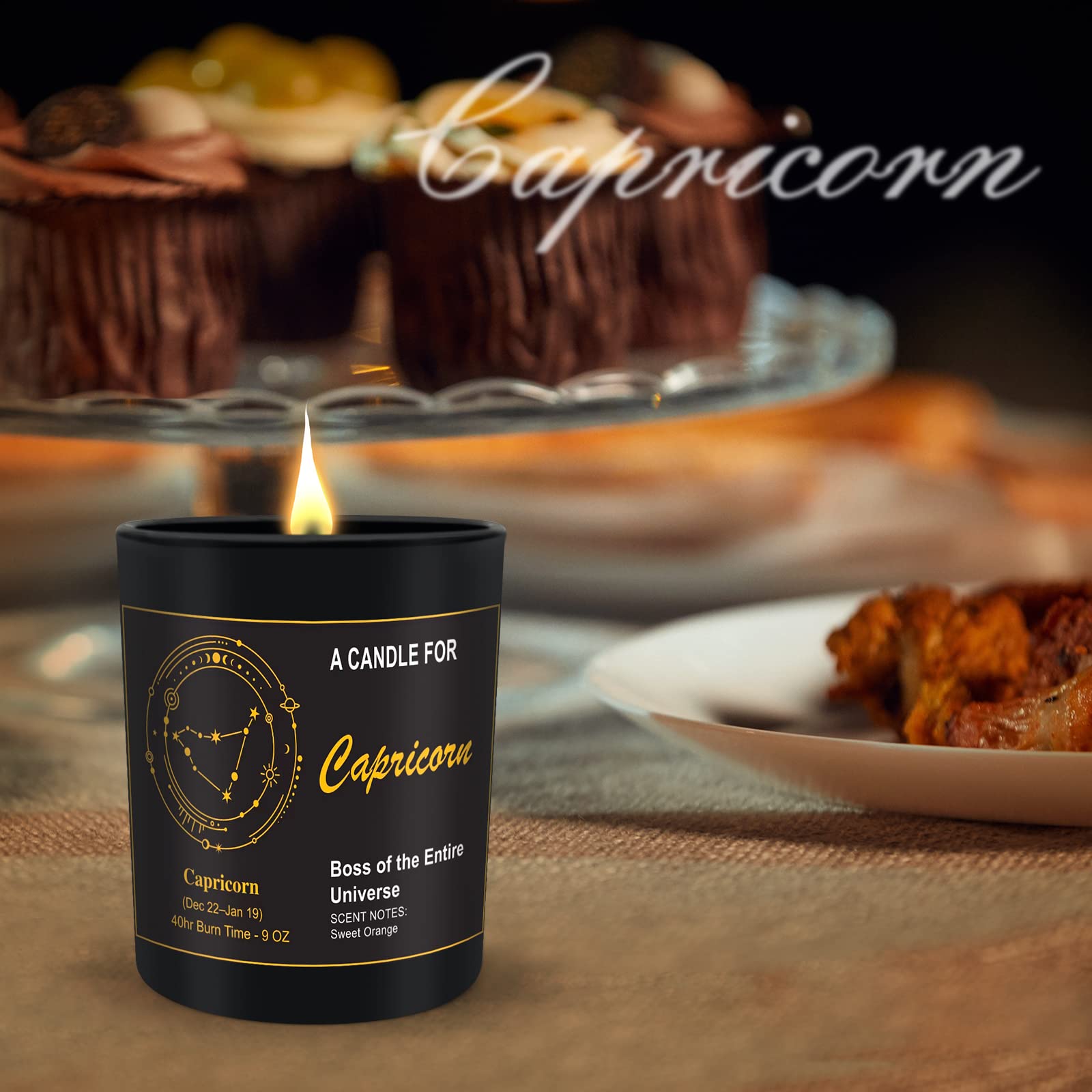 Zodiac Capricornus candle 9oz by TDIYANI