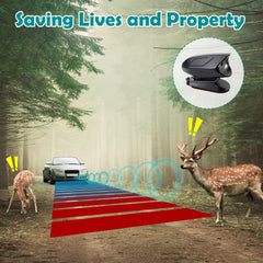 Sound-frequency deer whistle component included in LEORAY kit