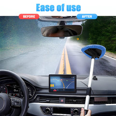Removable microfiber cloth pad for reusable car glass cleaner
