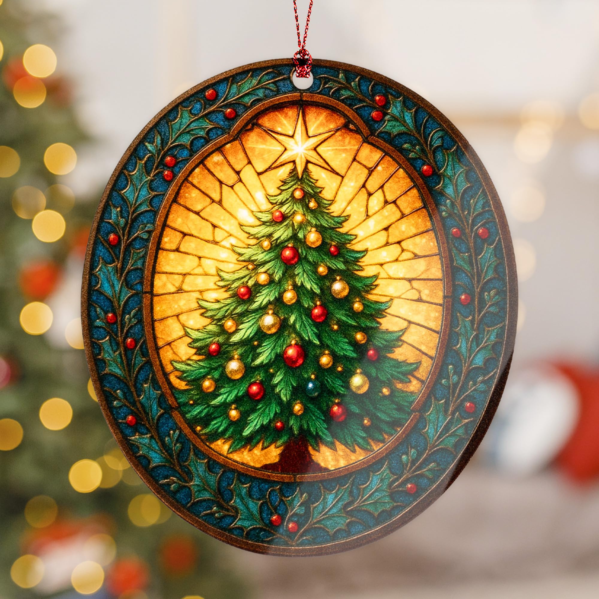Car hanging accessory ornament by RUSATEN for festive car decor