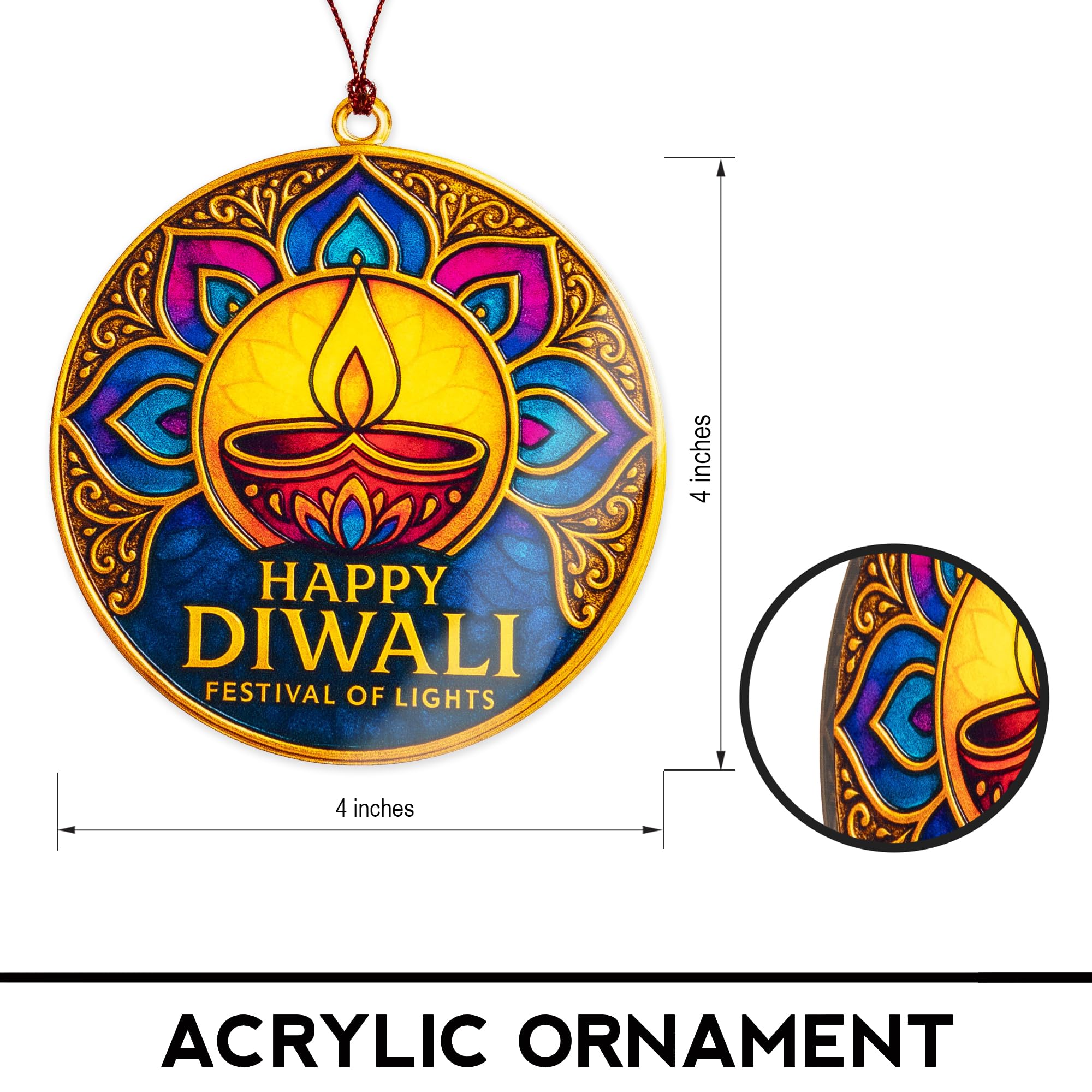 Car hanging ornament display for festive season