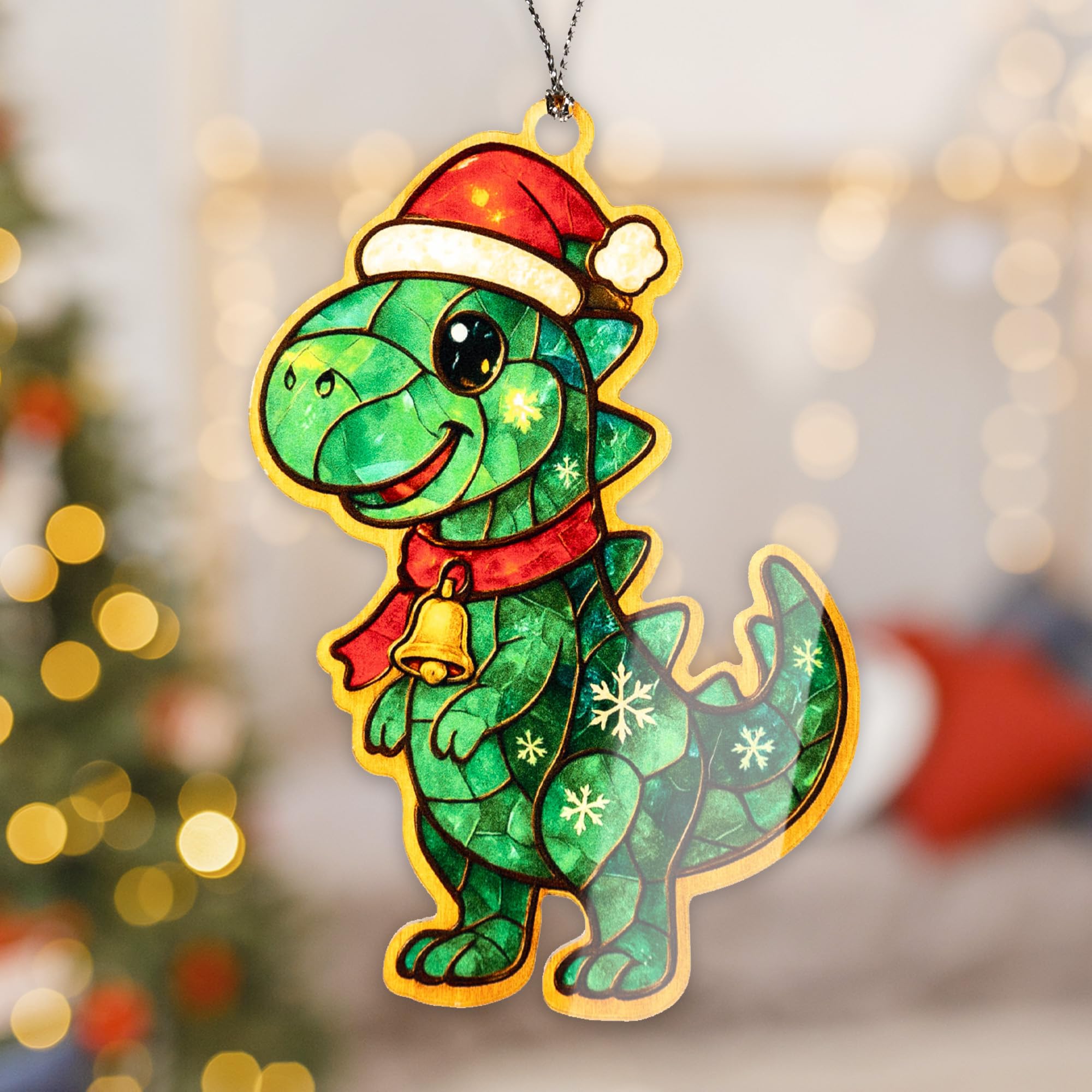 Car hanging dinosaur ornament for holiday decor