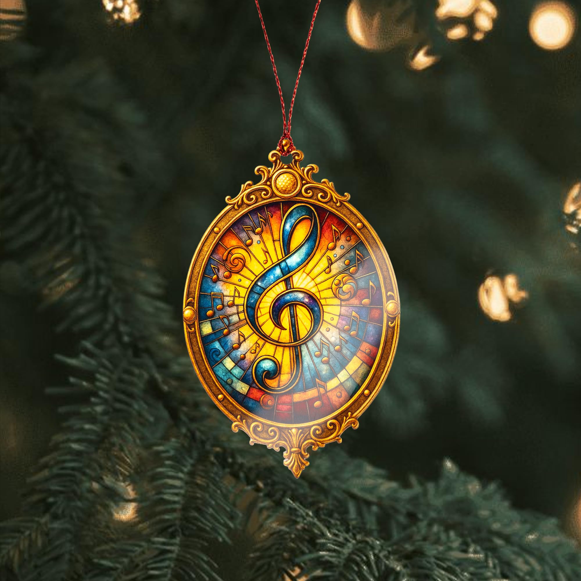 Car hanging ornament displayed with gift packaging image
