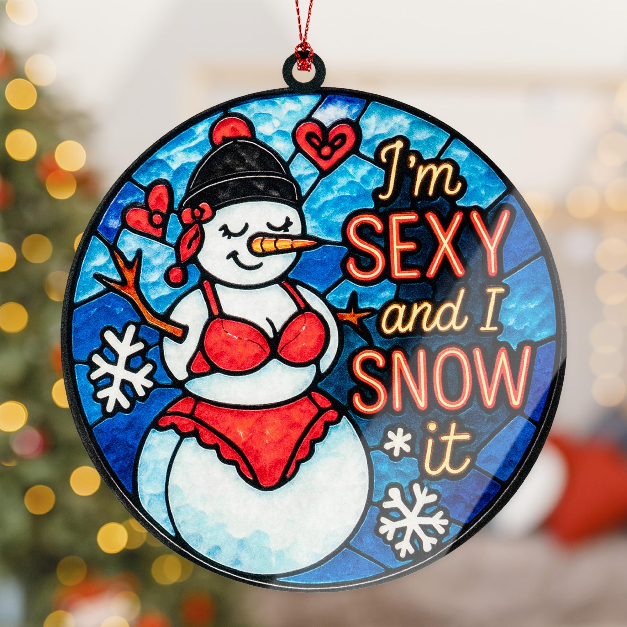 Car hanging snowbut 2 ornament ready to gift