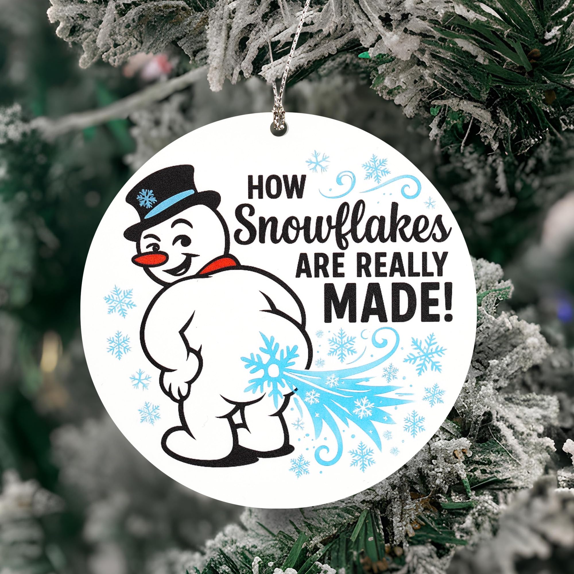 Car hanging Snowgag 2 ornament ready to gift