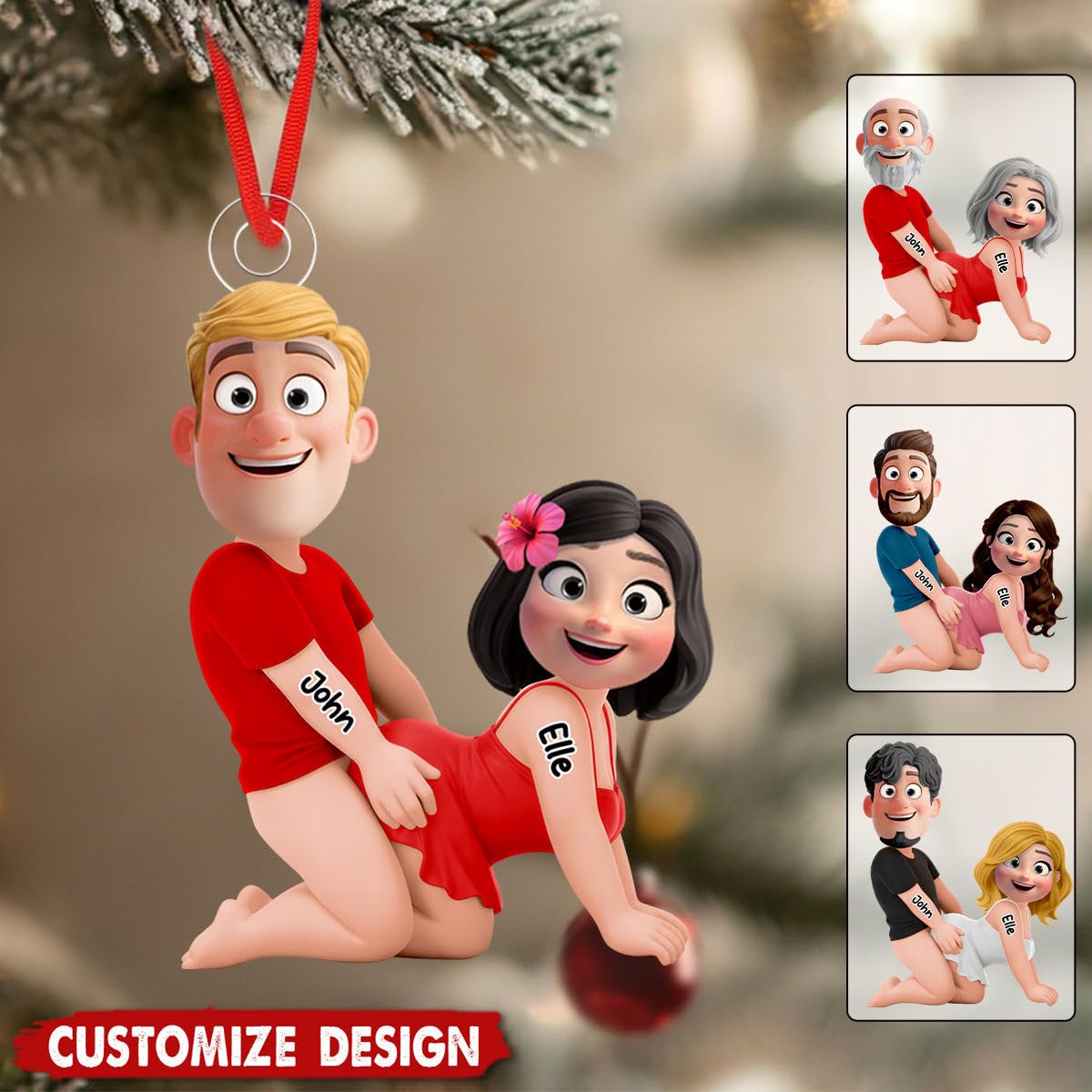 car interior couples decorative ornament