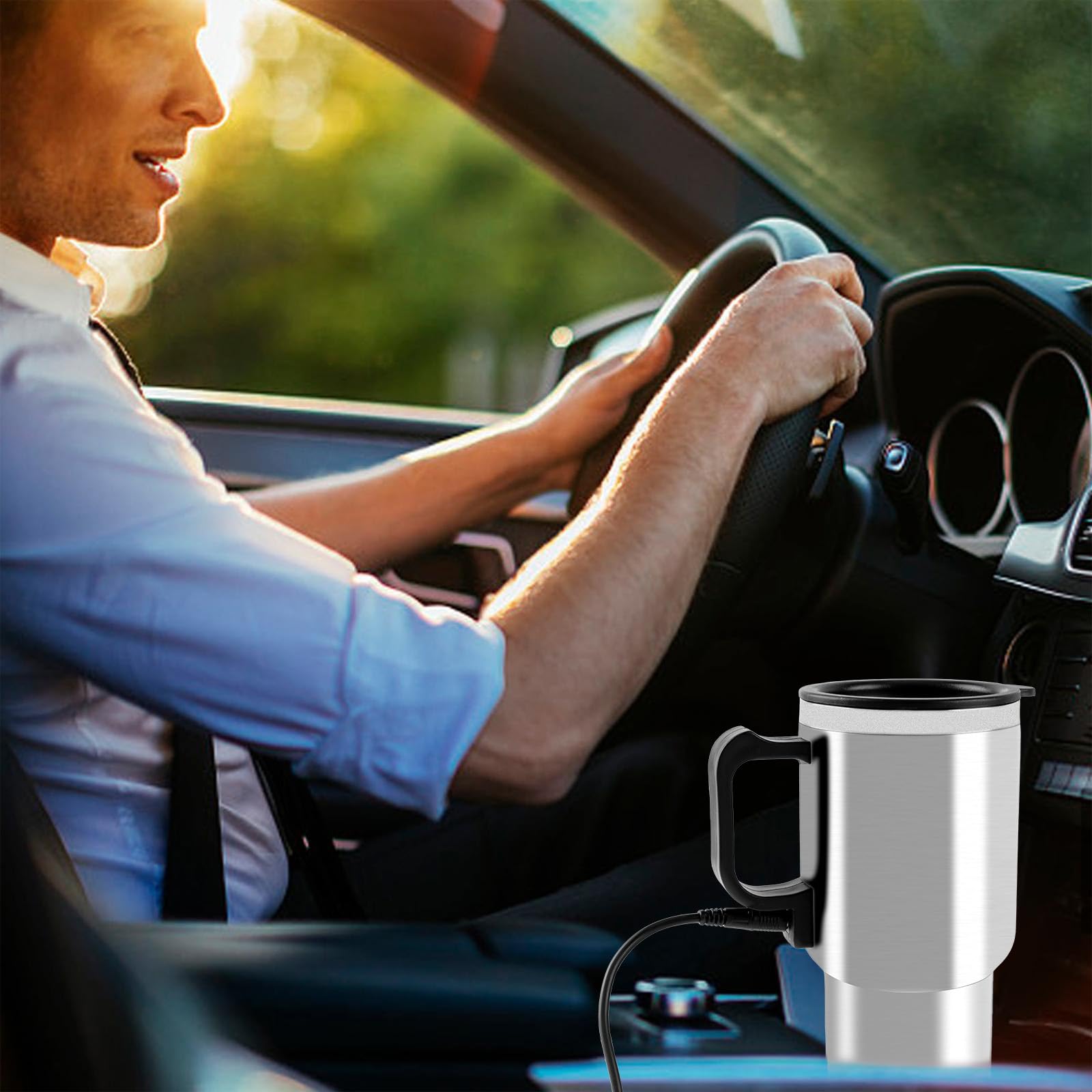 compact car kettle style mug for on the go