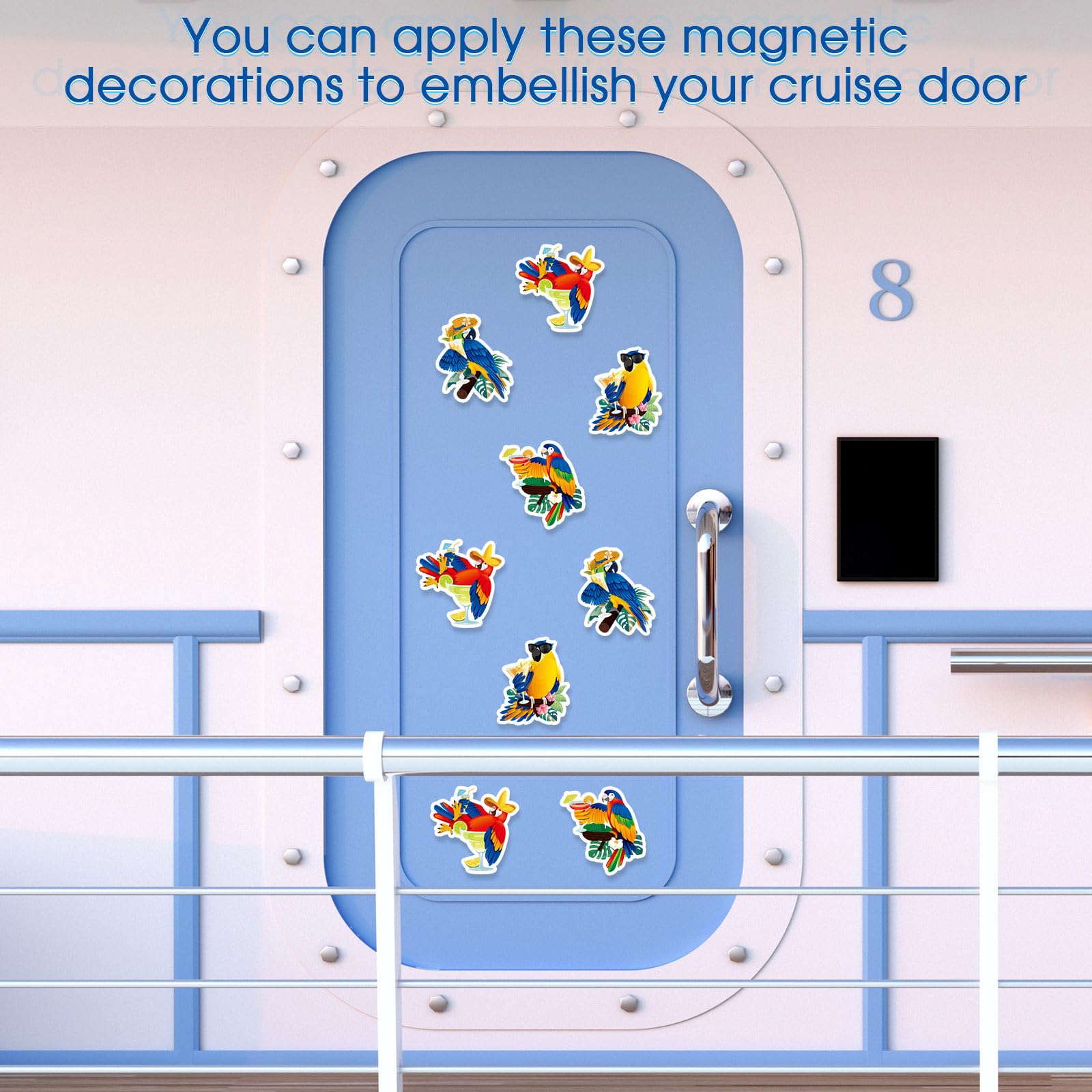 Capoda parrot magnets for fridge car and travel