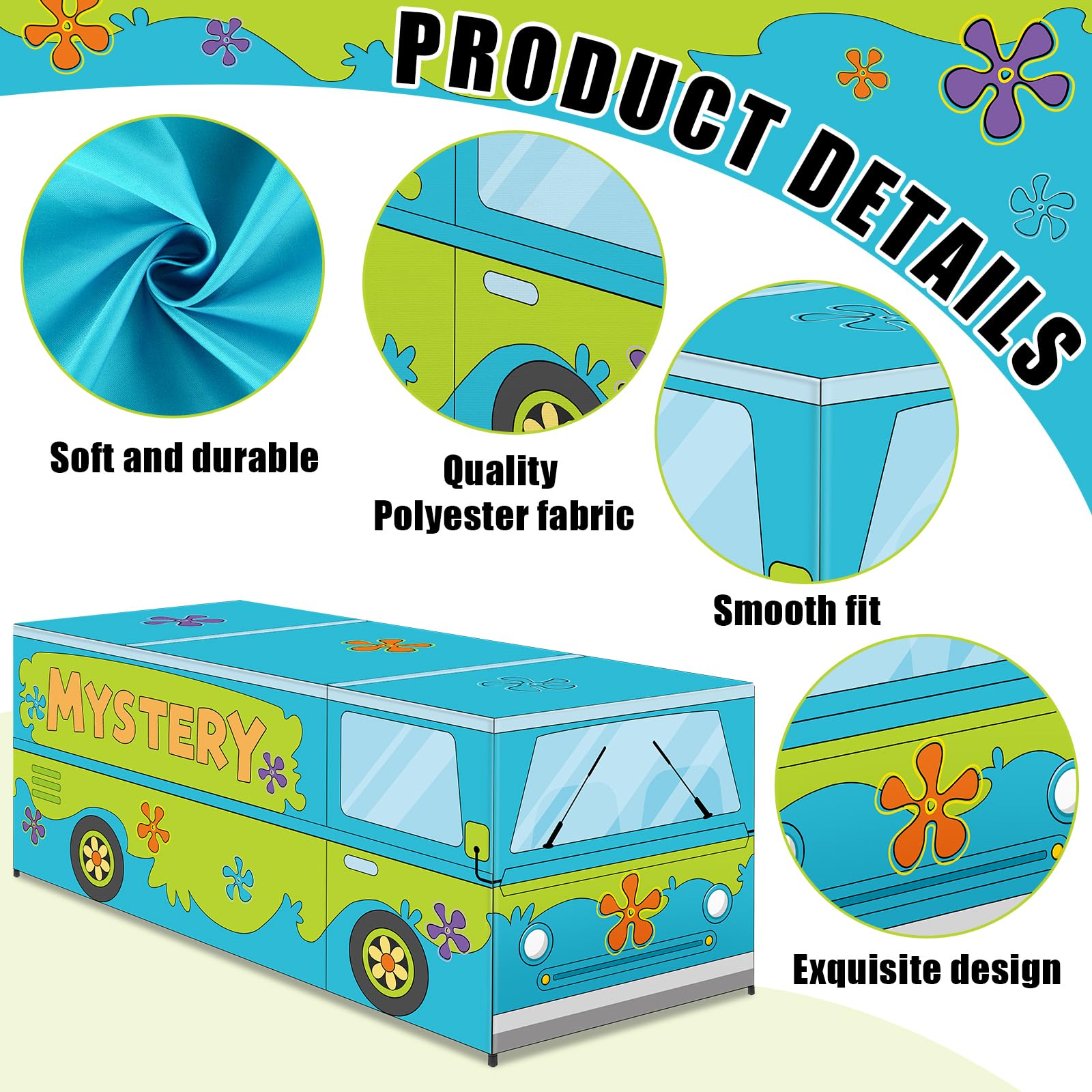 car themed party table cover polyester