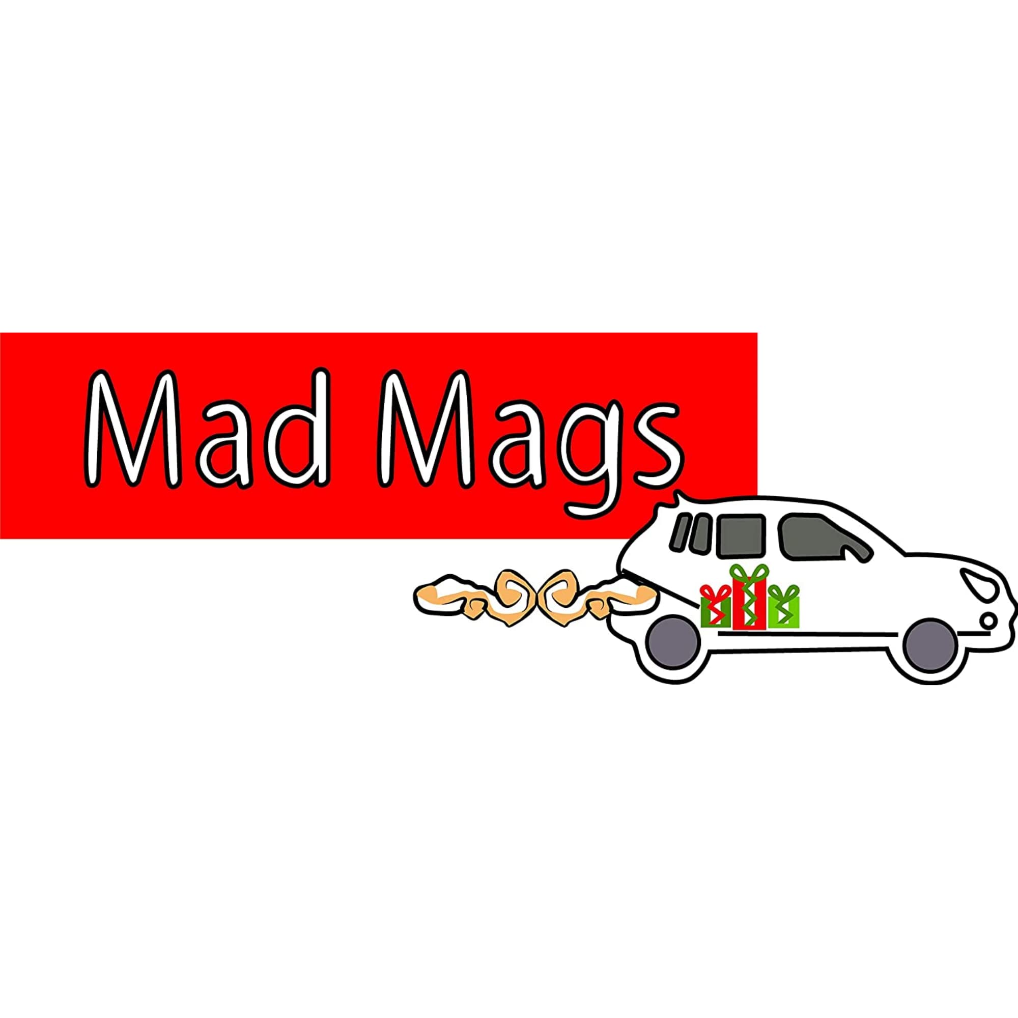Garage door magnetic surface with decal