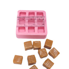 Flexible silicone mold with non-stick surface for demolding and cleaning