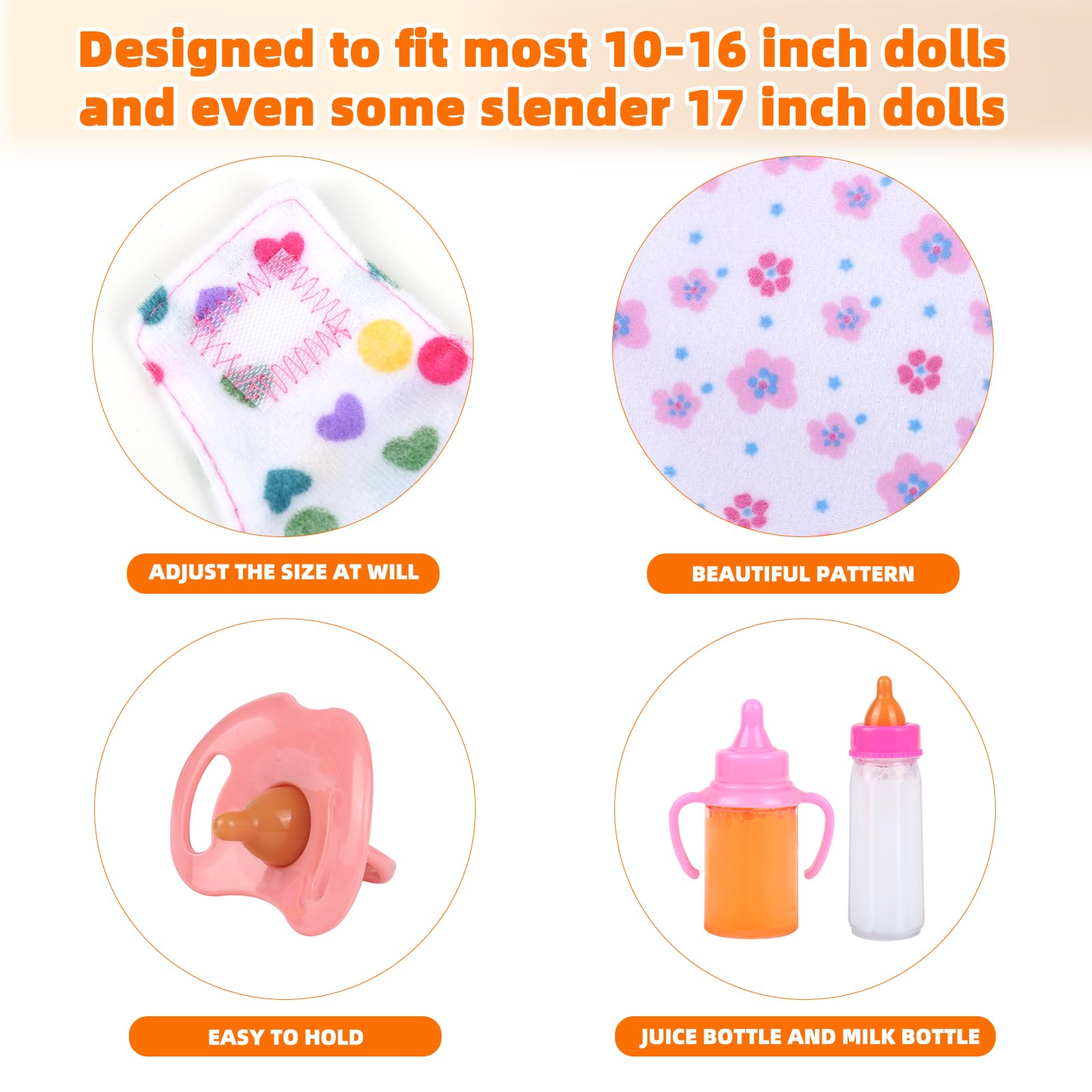 Two magic bottles with milk and juice for pretend play