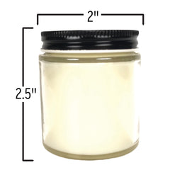 3.7 oz soy wax candle with crackling wood wick for rituals