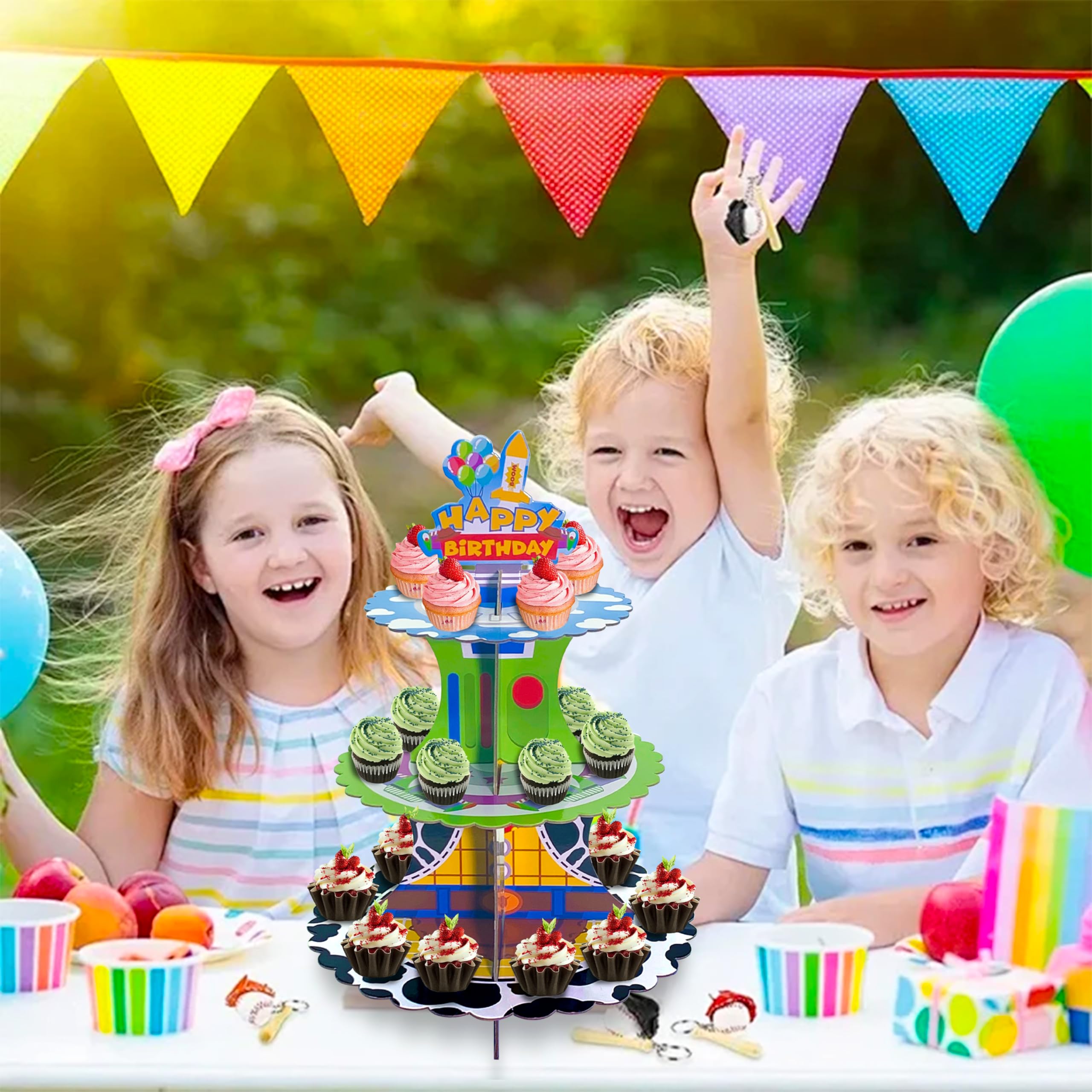 Sturdy cardboard cupcake stand for small cupcakes