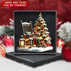 Cardinal Christmas tree keepsake 8 cm diameter