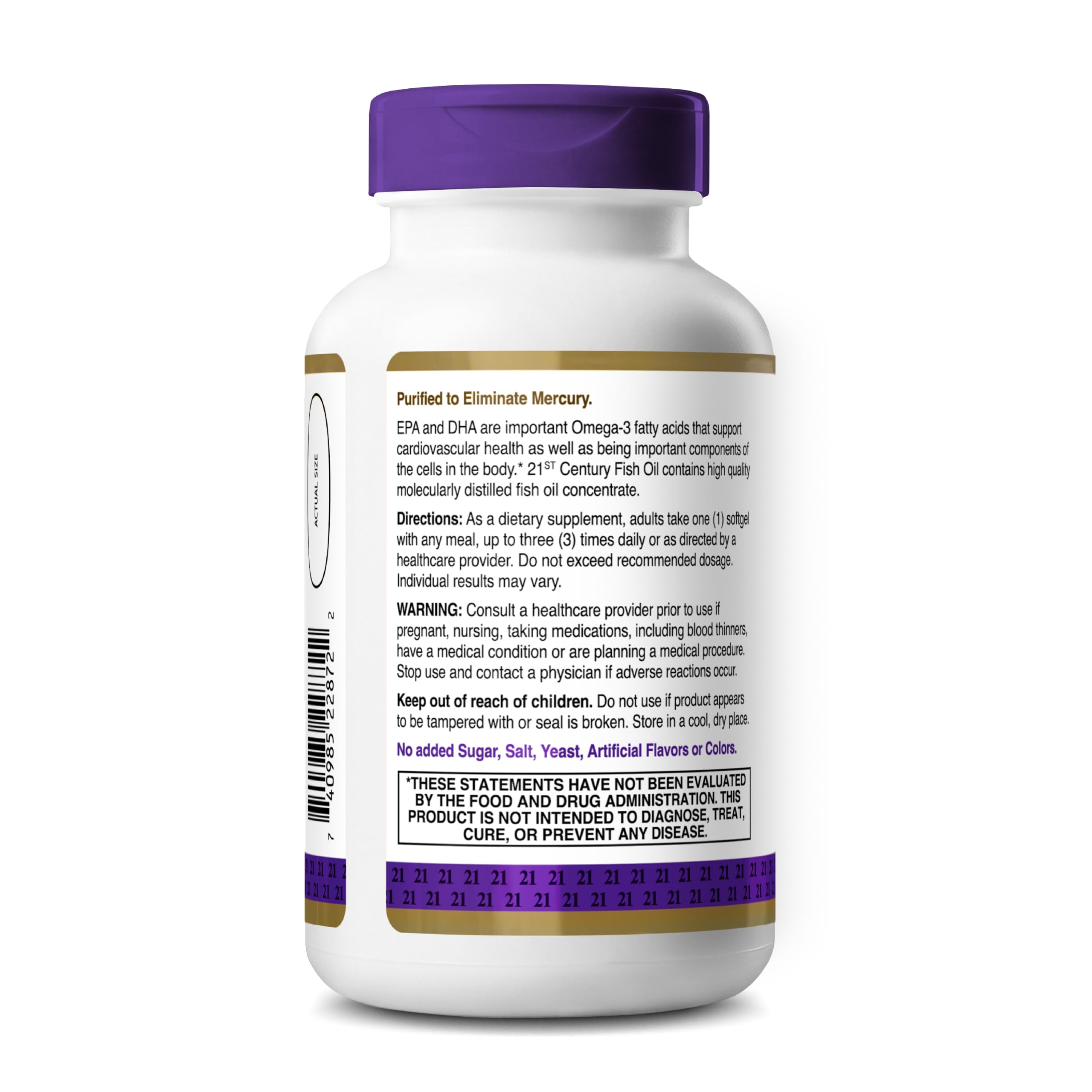 120 softgels omega-3 supplement