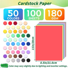 65lb no white core colored cardstock 8.5 x 11 inches