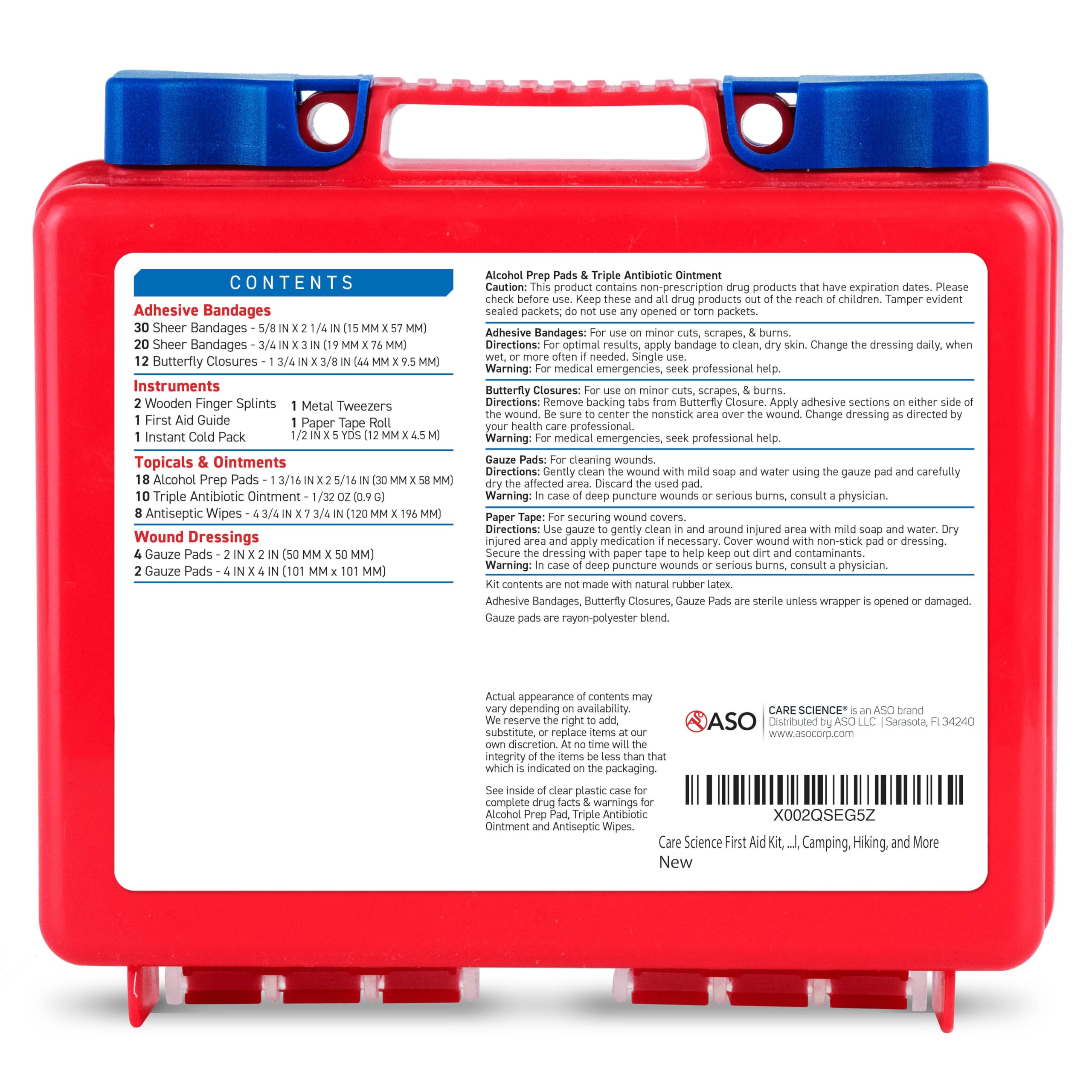 Care Science First Aid Kit compact portable kit