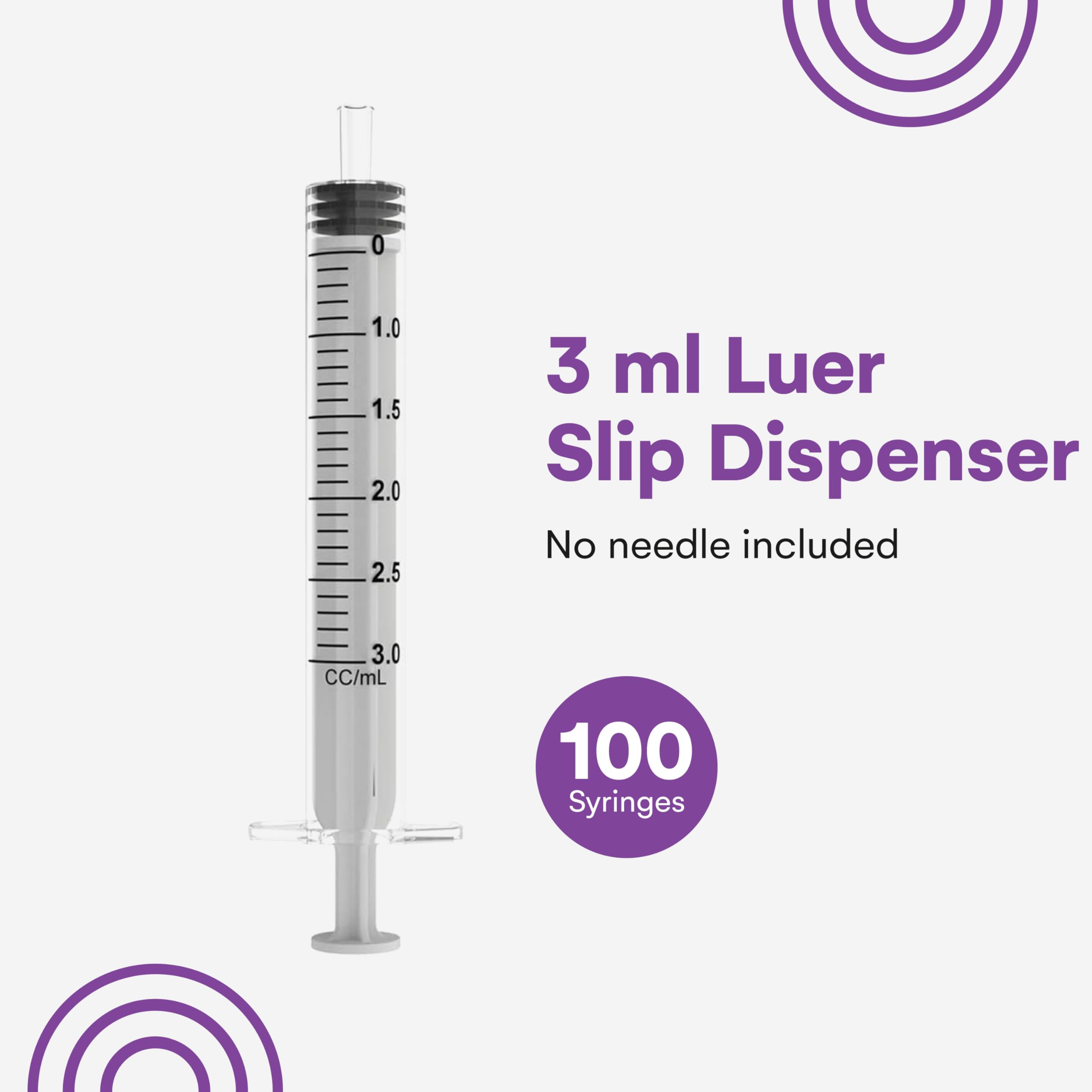 3ml capacity disposable syringe Care Touch without needle