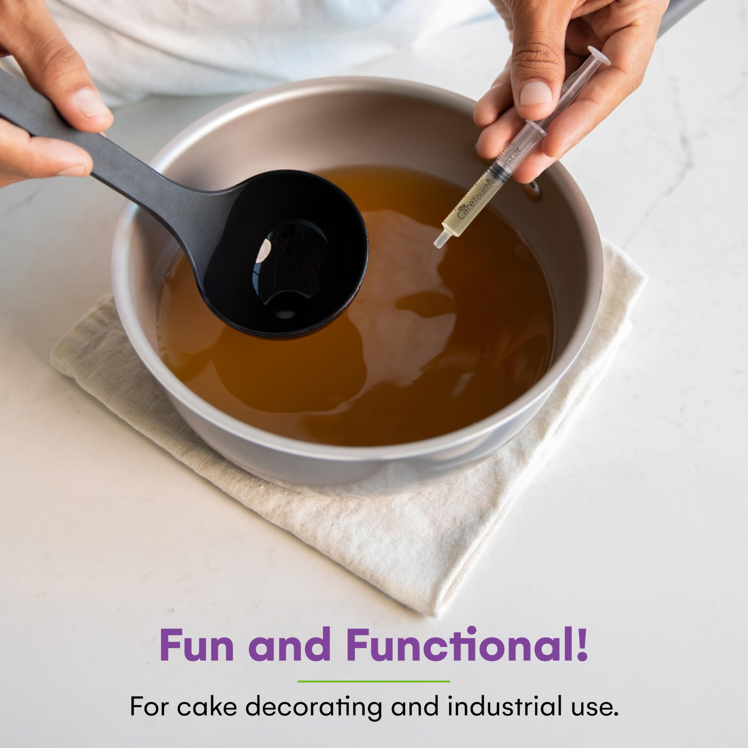 Care Touch disposable syringe leak-proof design