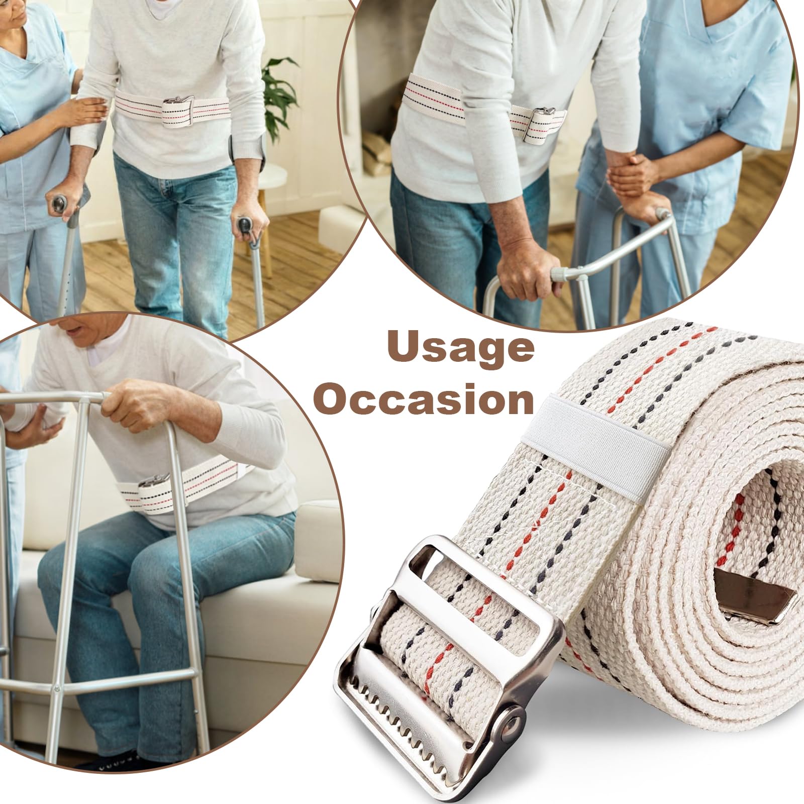 Physical therapy gait belt for nurses and therapists
