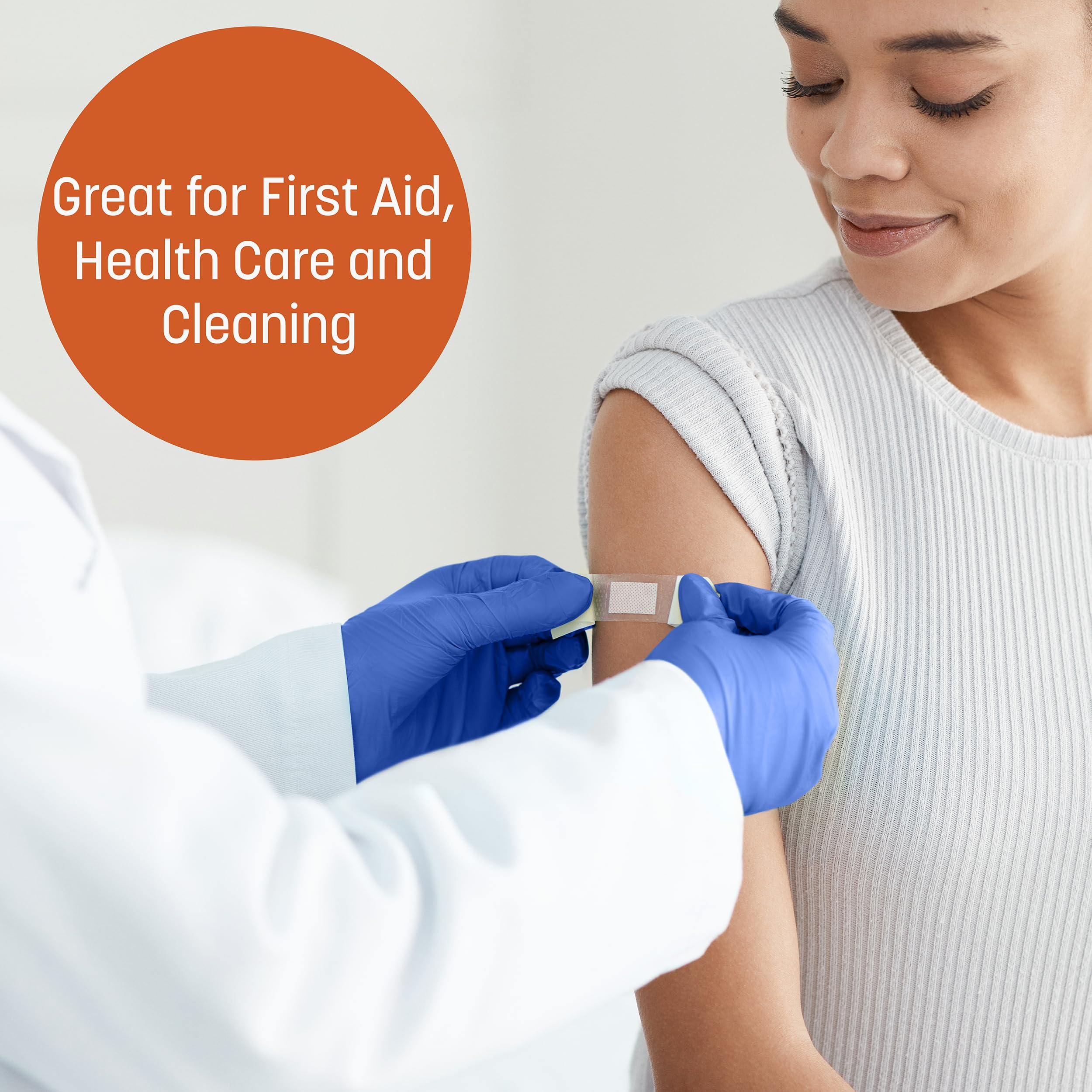 Caring nitrile exam gloves for medical use cleaning and food prep