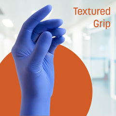 Caring nitrile exam gloves latex free description
