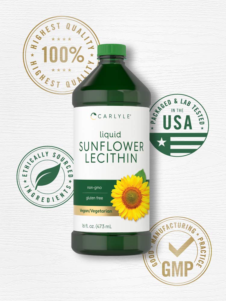 Non-GMO gluten free sunflower lecithin liquid label