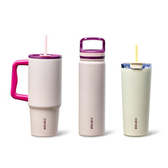 CAROTE 3-pack insulated stainless steel water bottles purple