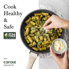Granite nonstick frying pan induction compatible CAROTE pan