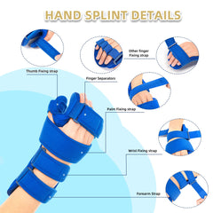 Separate finger design with adjustable straps