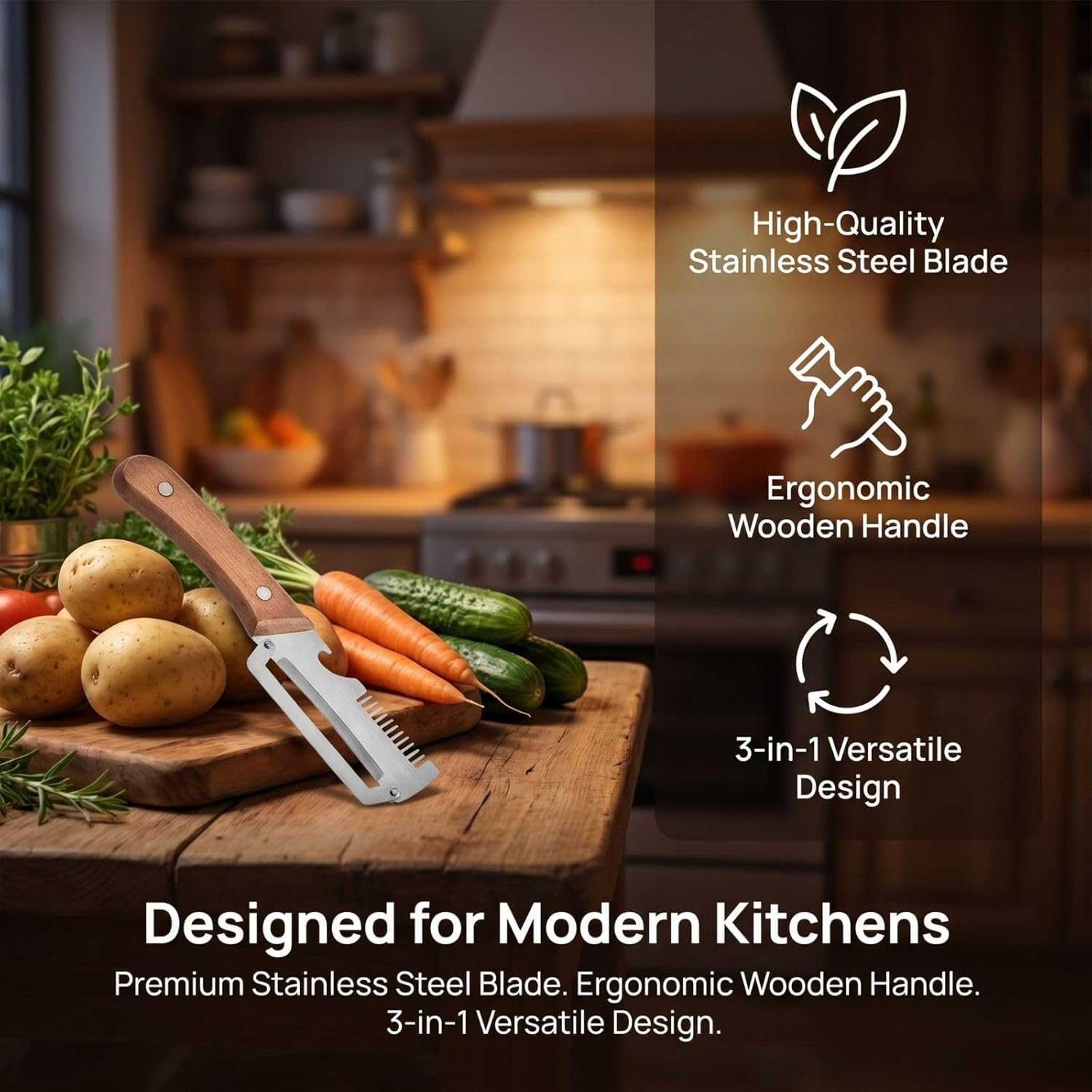 Two-pack vegetable peeler for kitchen