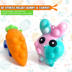 Carrot shape silicone fidget toy 3.74x1.47 inches