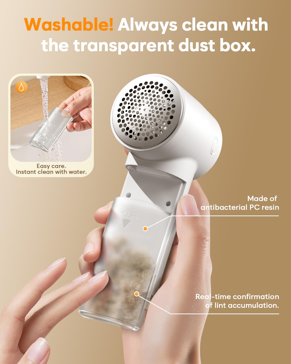 Versatile lint shaver for sweaters bedding carpets and furniture