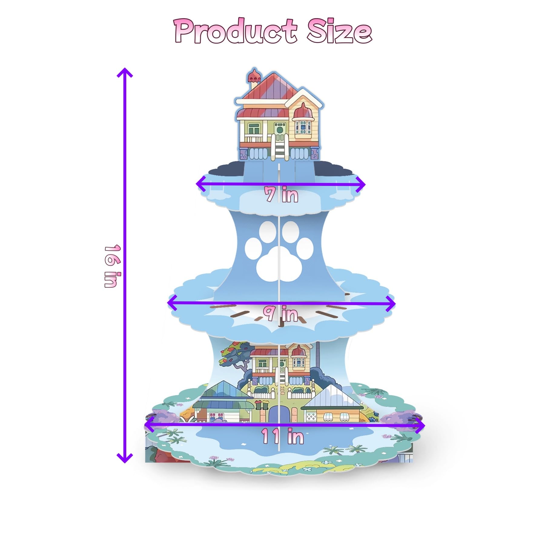 gift idea cartoon cupcake stand for parties