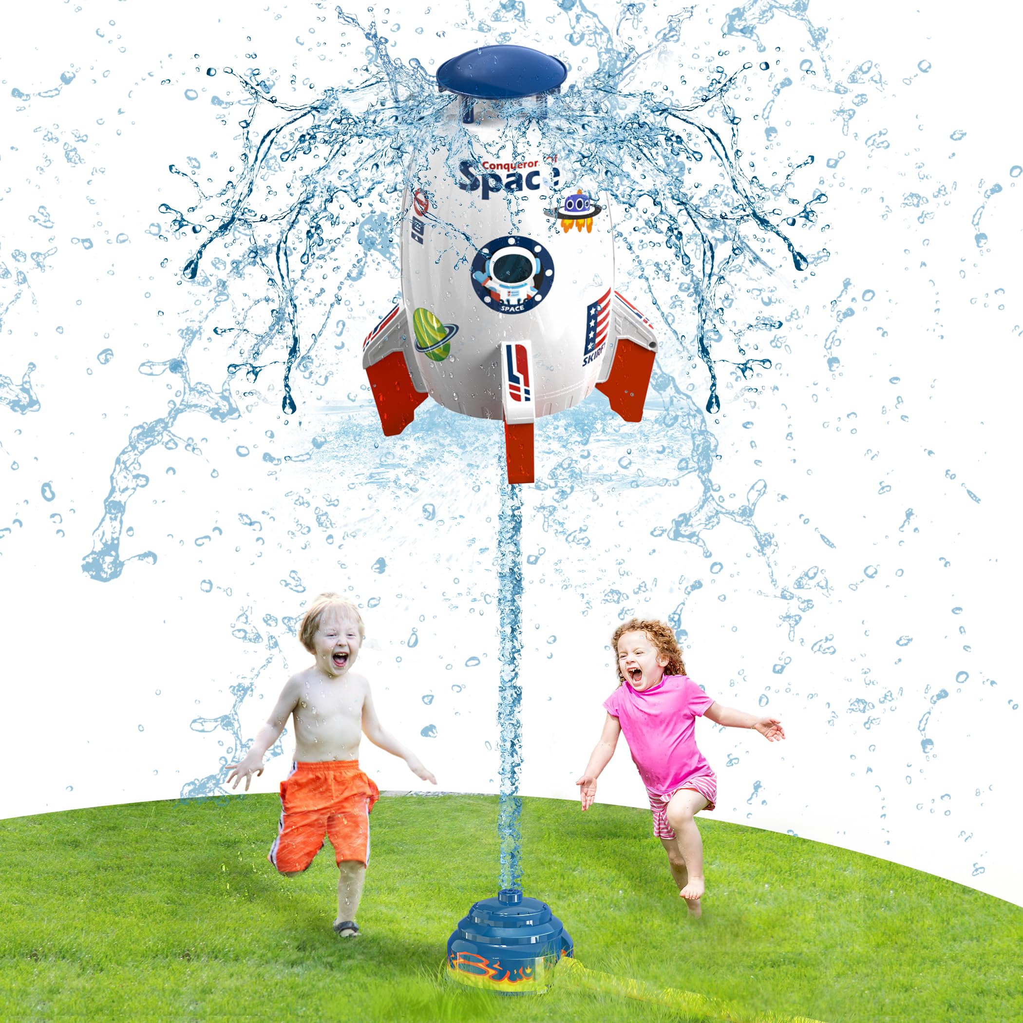 Creative gift for kids birthday Easter Children's Day rocket sprinkler