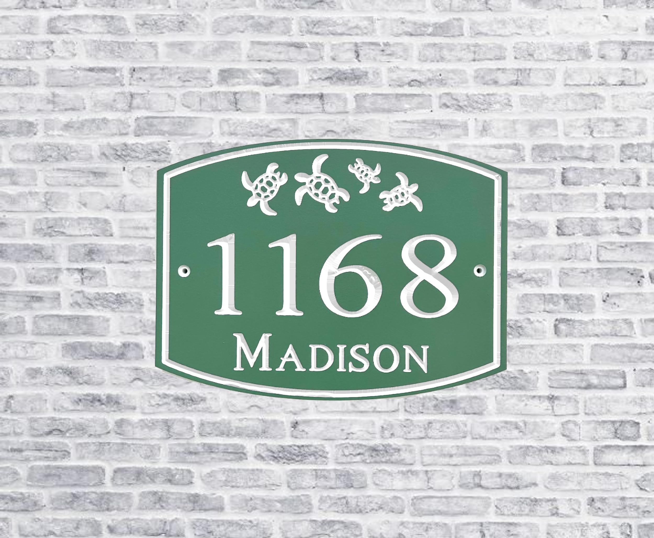 PVC outdoor house sign with UV coating