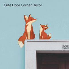 Woodland fox decor set for nursery and kids room