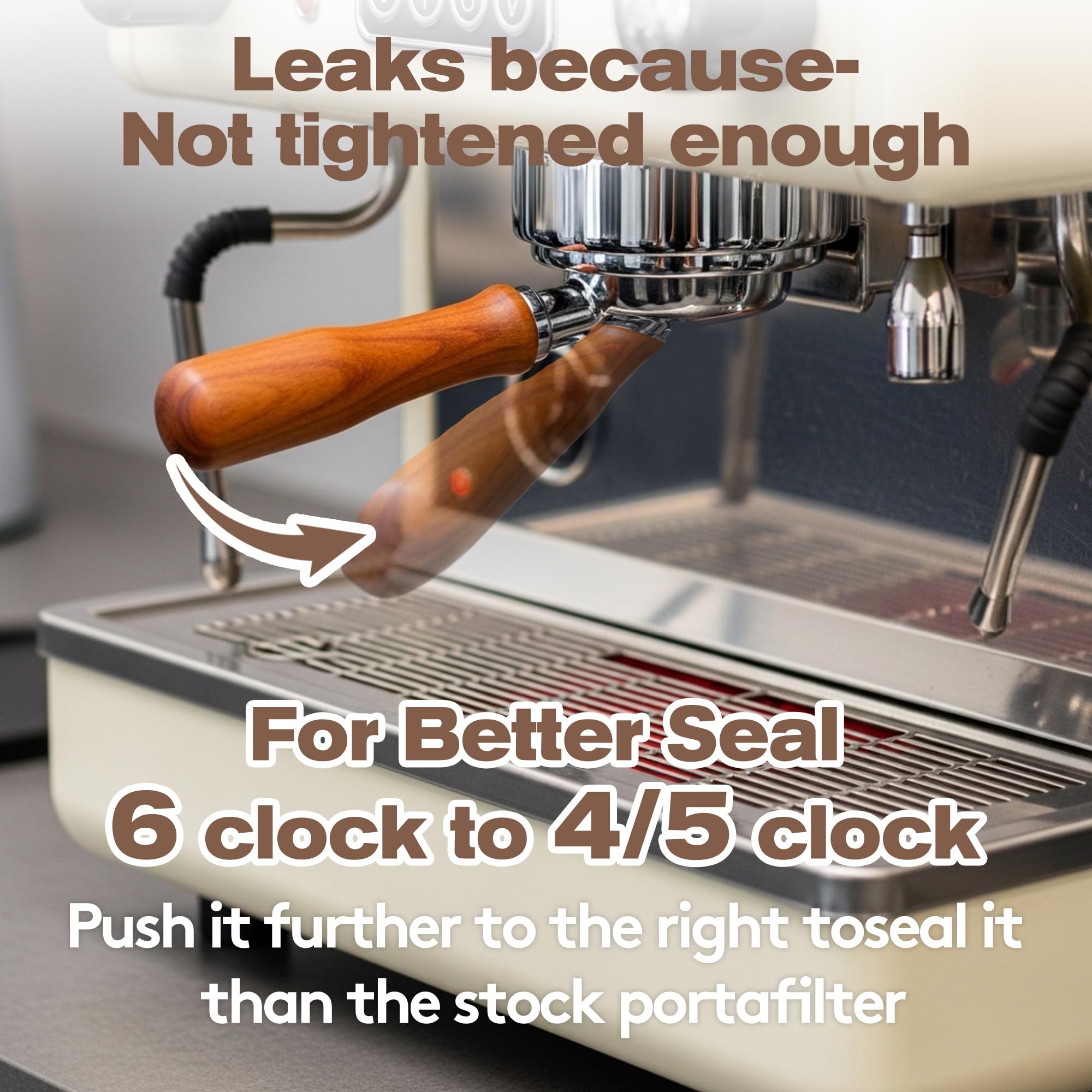 Stainless steel 51mm bottomless portafilter