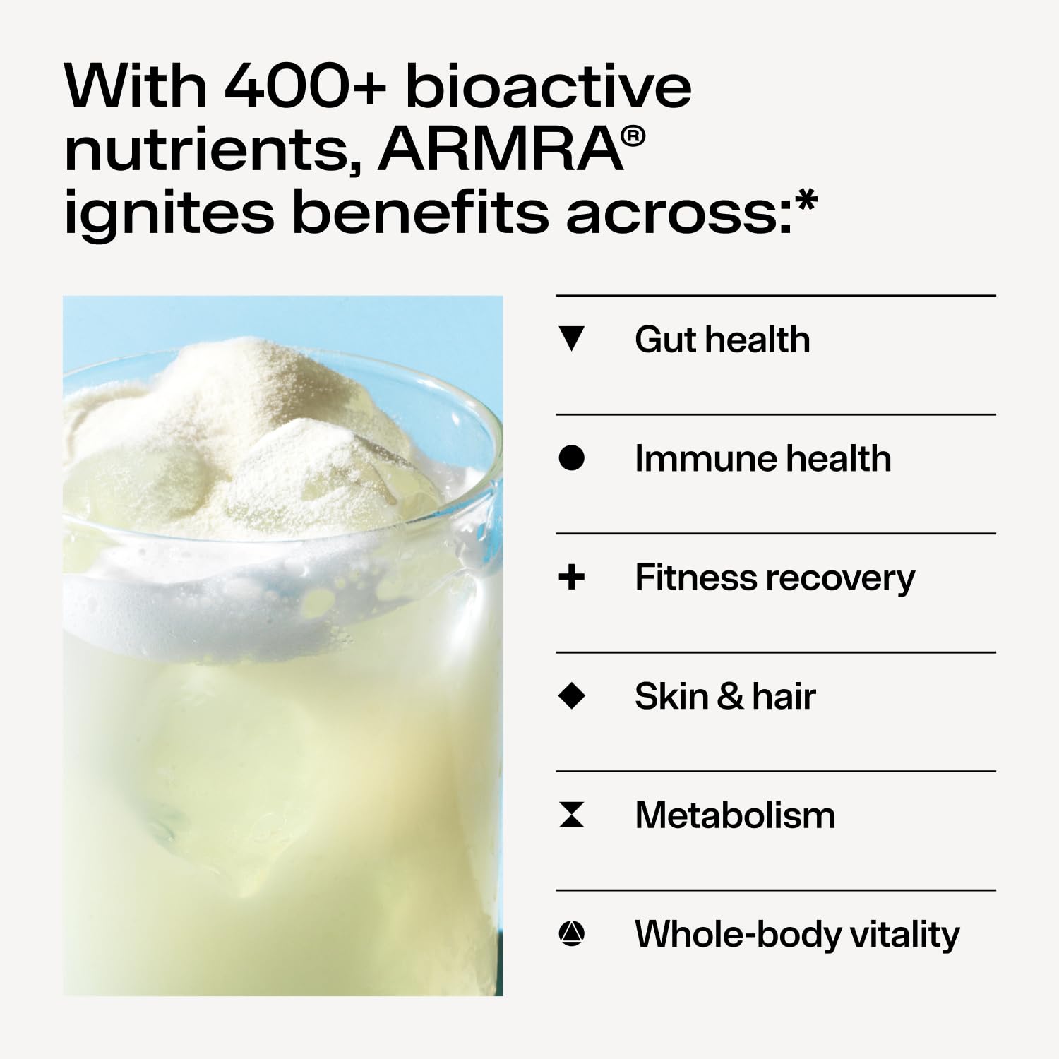 Casein-free fat-free ARMRA colostrum powder